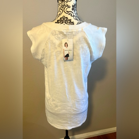 ALLEN ALLEN American Flag T-shirt & Peach Tank Top with Pockets - Picture 11 of 14